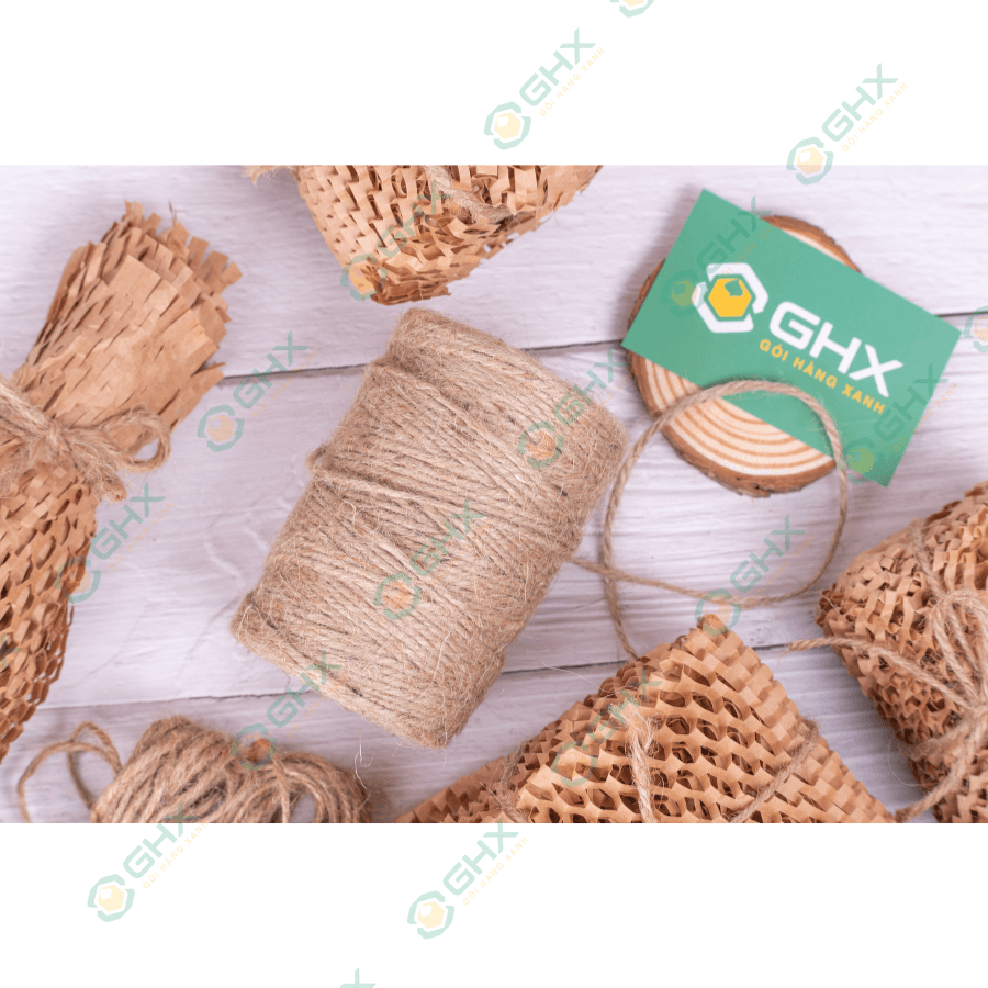 Cuộn 150m dây thừng gai dầu, dây cói dùng trang trí thủ công