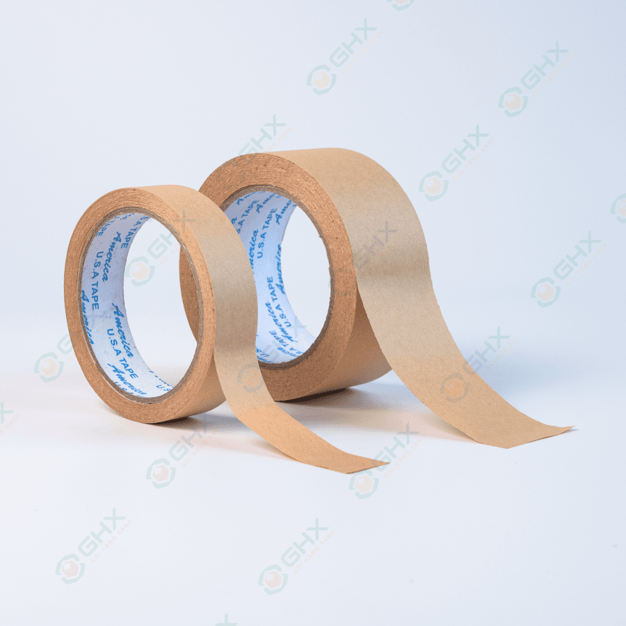 Băng keo giấy kraft Da Bò Đài Loan 24mm x 22m