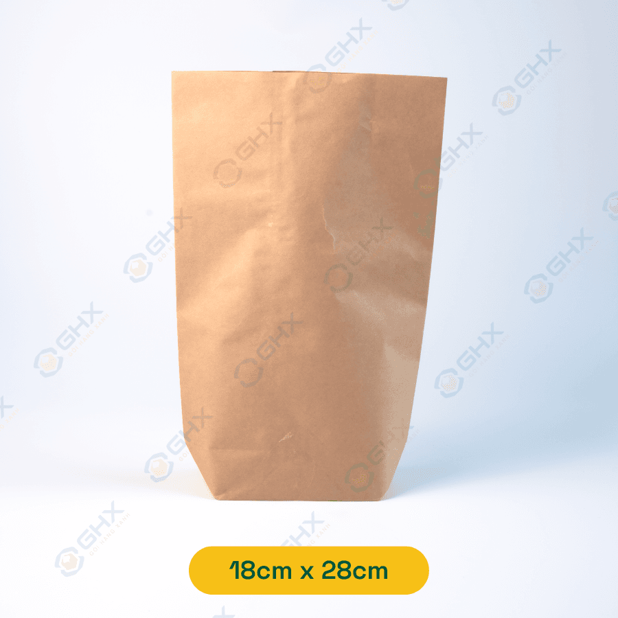 Túi giấy kraft Nhật không quai size 18x28cm