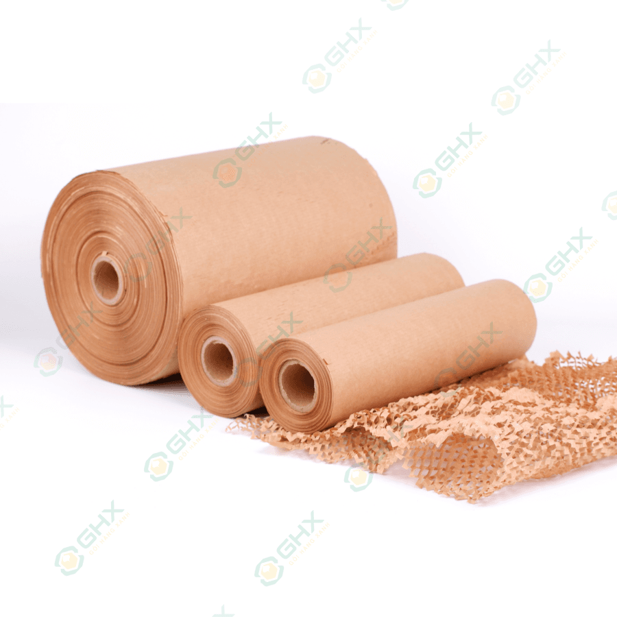 Giấy Tổ Ong 30cmx250m GHX - Chất giấy kraft xi măng 80gsm