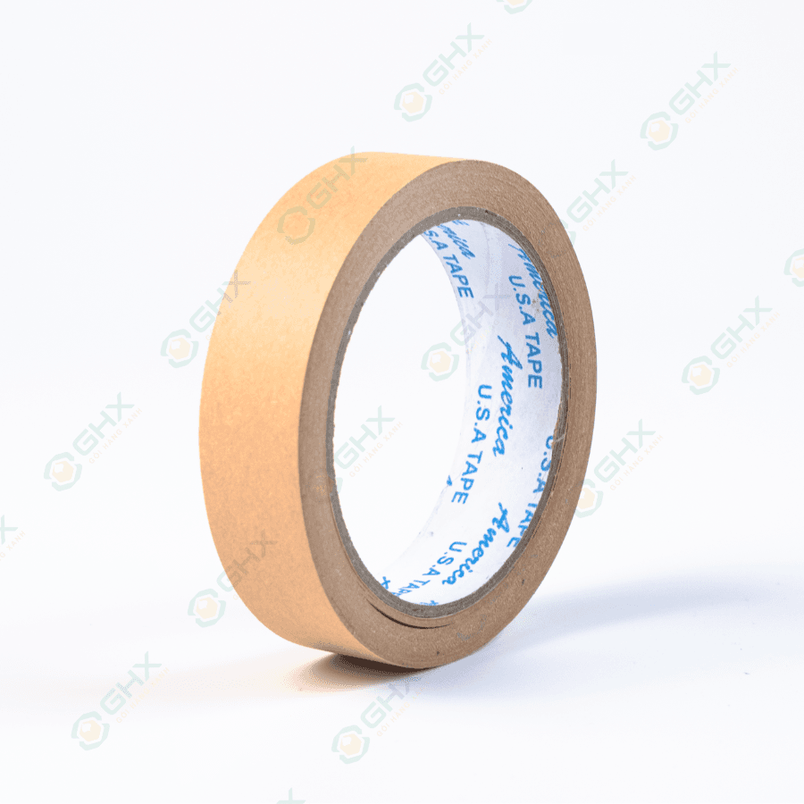 Băng keo giấy kraft Da Bò Đài Loan 24mm x 22m