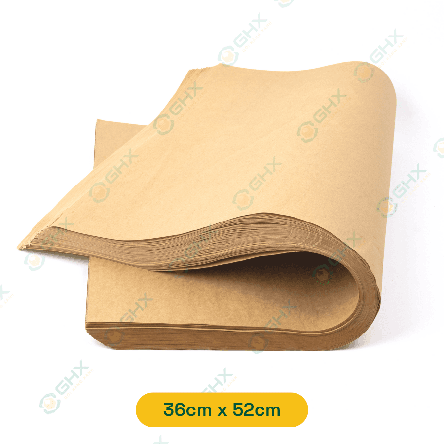 100 Tờ Giấy Kraft Xi Măng 80gsm khổ 36x52cm - Gói Hàng, Gói Quà Thân Thiện